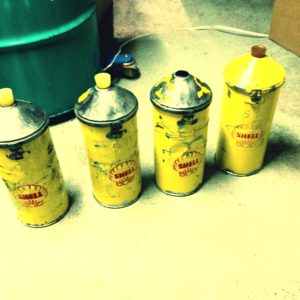 Retro Shell Oil Cans